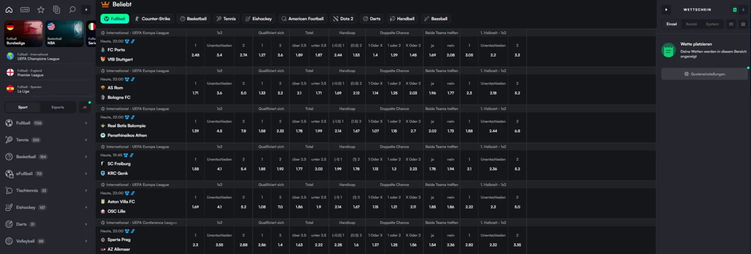 TrueLuck Casino Sportwetten