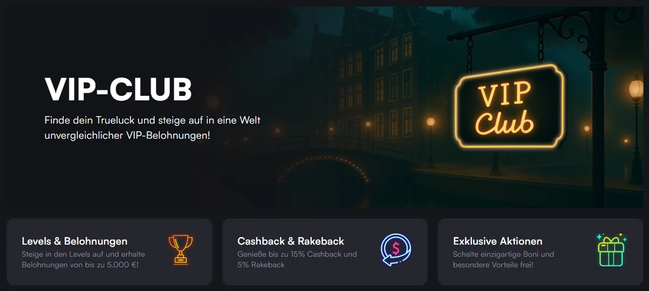 TrueLuck Casino VIP-Programm